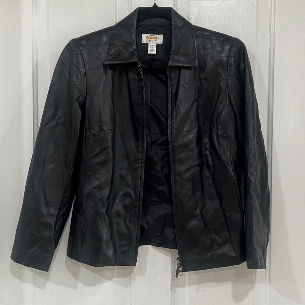 Talbots Black Leather Jacket